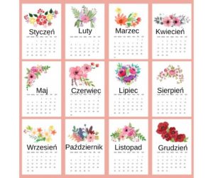 Names of the months